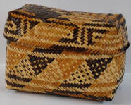 Rivercane Lidded basket. Image courtesy of Wester Carolina University. 