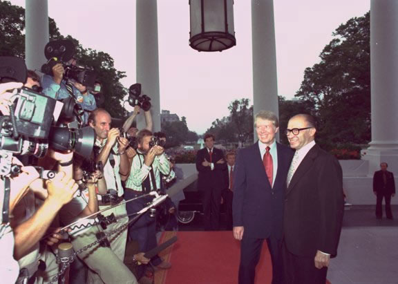 Jimmy Carter and Israeli Prime Minister Menachem Begin