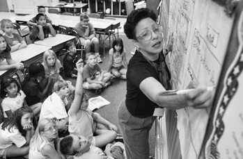 Wake County classroom, 2002. Photograph by Robert Willett. Raleigh News and Observer.